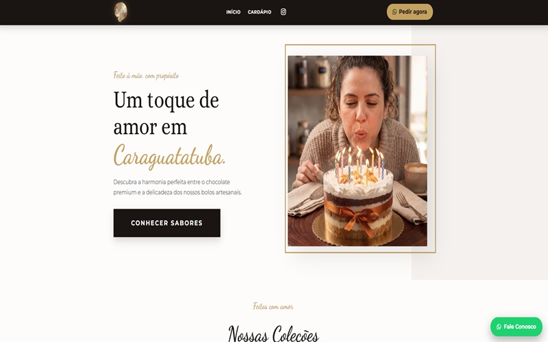 Site Confeitaria Só de Pote